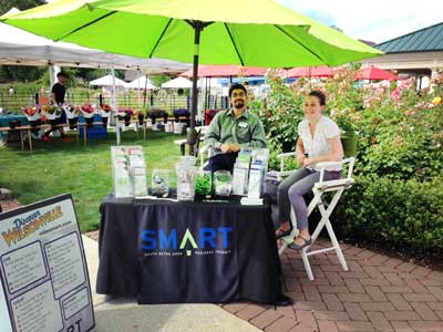 SMART information booth staffed at a recent event